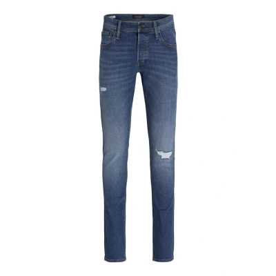 Image of JACK&amp;JONES PLUS Men&#039;s Jjiglenn Jjoriginal Sq 013 Pls Jeans, Blue Denim, 42 W/32 L