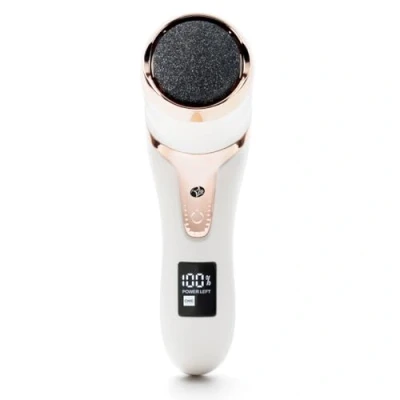 Image of Rio Go Smooth Electric Foot File Hard Skin Remover with Vacuum Action, Professional Spa Pedi Callus for Dead or Dry Skin, USB Rechargeable 3 Coarse Grit Heads &amp; IPX6 Water Resistant