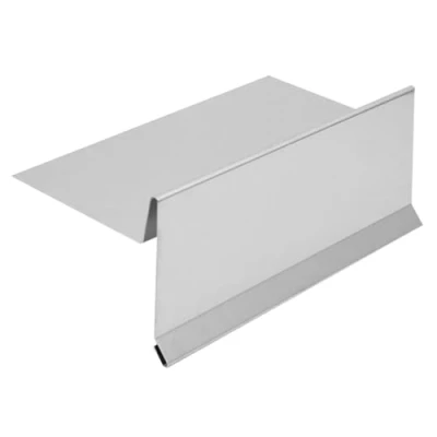 Image of INEFA 2m Gutter Flashing Without Water Seam Aluminium Silver Roof Drainage Accessory
