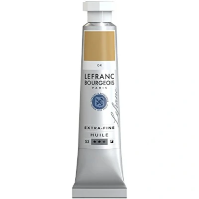 Image of Lefranc Bourgeois Extra Fine oil paints Artist Pigments, based paint, Gold, 20 ml