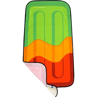 Image of Yello Kids Lolly Microfibre Beach Towel, Multi Coloured, 165 x 85 cm