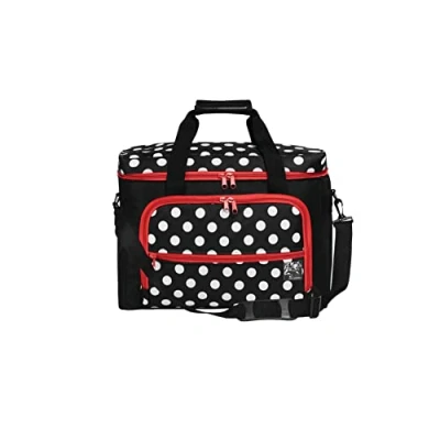 Image of Prym Sewing Machine Case, Polyester blend, Red, White, Black, 44 x 22 35 cm