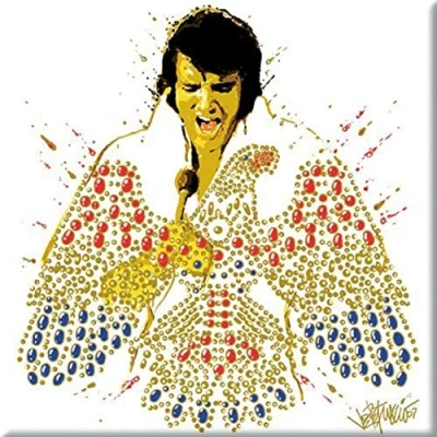 Image of Elvis American Eagle fridge magnet