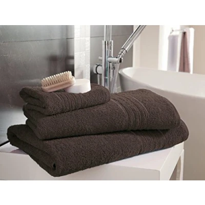 Image of Select ED® Luxuries 4 x Egyptian Cotton Hampton Towels Face Towel/Hand Towel/Bath Sheets/Jumbo Bath Sheets (4 Hand Towel, Brown)