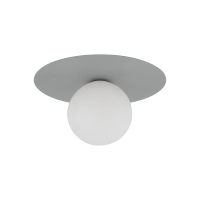Image of TK Lighting Pixie ceiling lamp, grey, Ø 25 cm, steel/plastic