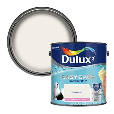 Image of Dulux Easycare Bathroom Soft Sheen Emulsion Paint for Walls and Ceilings Timeless 2.5 litres