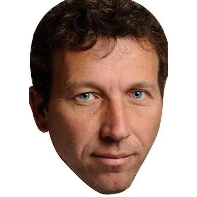 Image of FoxyPrinting Mike Atherton Cricket Celebrity Cardboard Party Face Mask Fancy Dress
