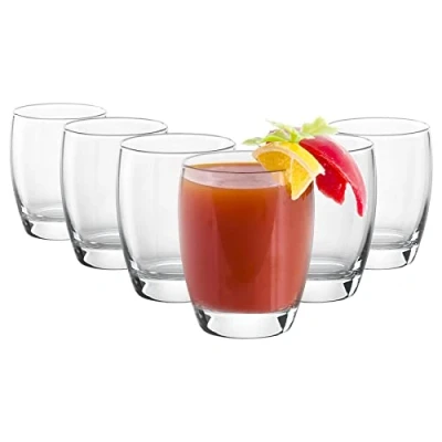 Image of Bormioli Rocco Fiore Water Glasses Classic Whisky Juice Cocktail Tumblers 365ml Pack of 12