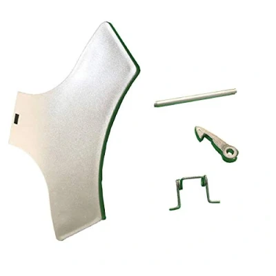 Image of sparefixd Silver Door Handle Kit for Indesit INNEX Washing Machine