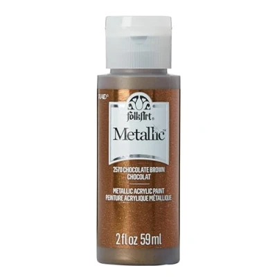 Image of FolkArt Metallic Paint, Brown Chocolate, 2 oz
