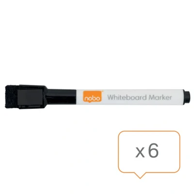 Image of Rexel Magnet Dry Erase Marker Black 2104184