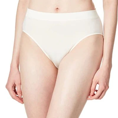 Image of Wacoal Women&#039;s B Smooth High Cut Panty, Ivory, S