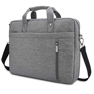 Image of DOB SECHS Laptop Bag Case 16&#039;&#039; 17&#039;&#039; 17.3 Inches Computer Shockproof Briefcase Shoulder Messenger Waterproof Business with Tablet Pocket for Men Women Travel School Lawyer, Gray
