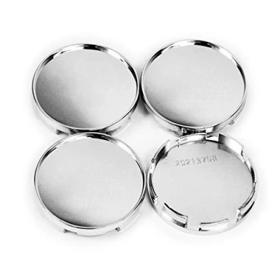 Image of RhinoTuning 4 pcs wheel center cap ID 60mm OD 58mm hub centre caps 2.36in for 670025694 4B601170(silver)