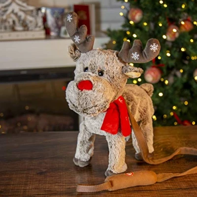 Image of Christmas Workshop Walking Reindeer With Music