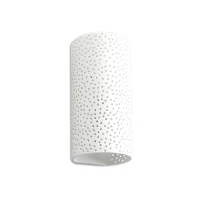 Image of Integral LED Veria Indoor Decorative Paintable Plaster Up &amp; Down Wall Light Requires 1x E14 Bulb (Sold separately) Match Your Interior, Ideal for Bedroom, Living Room, Hallways Offices