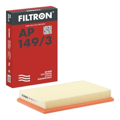 Image of 36198620 Air Filter FILTRON AP 149/3 41mm 188mm 288mm Insert VOLKSWAGEN: Golf 5, Polo IV Hatchback, 4, SKODA: Octavia II Hatchback