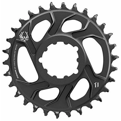 Image of Sram Unisex X sync 2 Direct Mount 6mm Offset Cold Forged Aluminum Chainring, Black, 34t UK