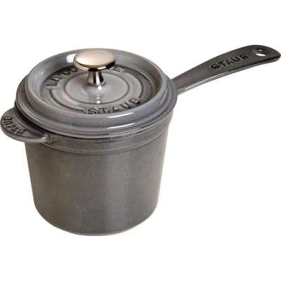 Image of STAUB Fonte Sauce Pot, Cast Iron, Graphite Grey, 18 cm
