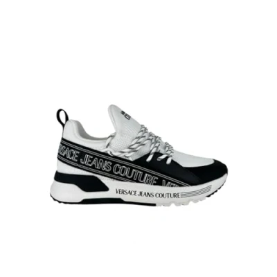 Image of Versace Jeans Couture Trainers, Men&#039;s, Size: 9, White/black Textile/synthetics