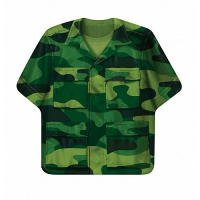 Image of Creative Converting Camo Gear 8 Count Shaped Paper Dinner Plates