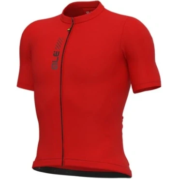 Image of Alé Cycling Men&#039;s Pragma Colour Block Short Sleeve Jersey, Red, M