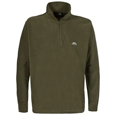 Image of Trespass Men&#039;s Masonville Ultralight Microfleece Jacket, Olive, 2X Small