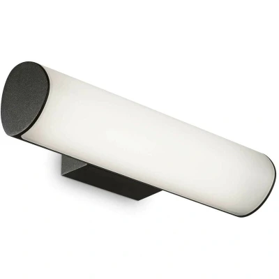 Image of Etere Integrated LED Bathroom Over Mirror Light Black 1150Lm 3000K IP44