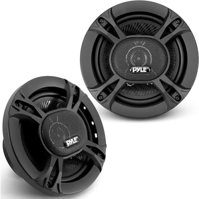 Image of Pyle 3 Way Universal Car Stereo Speakers 300W 6.5 Triaxial Loud Pro Audio Speaker OEM Quick Replacement Component Vehicle Door/Side Panel Mount Compatible PL613BK (Pair)