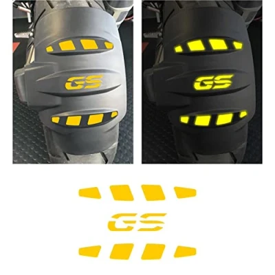 Image of 3pcs REFLECTIVE Stickers Compatible with Motottad R 1200 1250 GS Adventure REAR FENDER black