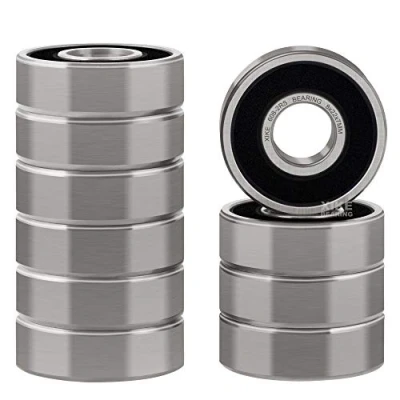 Image of XIKE 608 2RS Sealed Ball Bearings 8x22x7mm Chrome Steel｜Pre Lubricated｜Double Rubber Seal｜608RS Miniature Deep Groove Bearing, Pack of 10.