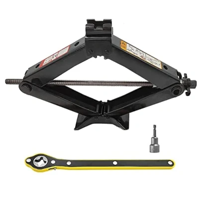 Image of AXOTEN Max 3T Car Jack with Hand Crank Trolley Scissor for Cars/SUV/MPV