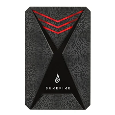 Image of Surefire Gaming SSD 2.5&quot; I 1 TB external USB C adapter Windows &amp; MacOSx read/write speeds up to 450MB/s or 430MB/s PC Playstation XboxI powered by Verbatim