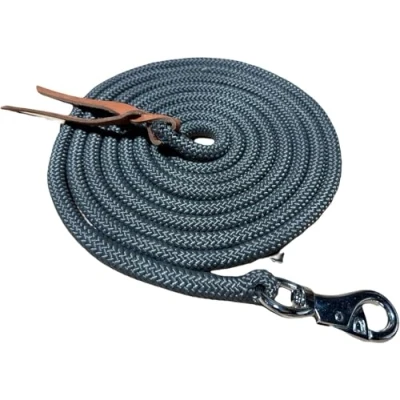 Image of Communication Line Natural Horsemanship Parelli Style Training Rope 4.2 3.8 Meter (Grey, 6.8 Meter)