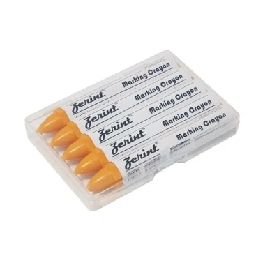 Image of ZERINT HT921Y Tyre Marking Crayons, Repair Chalk, Pack of 5 (Yellow)