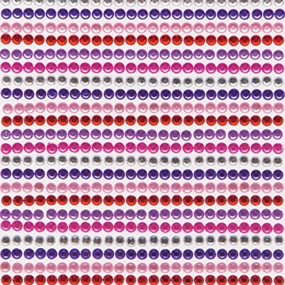 Image of Baker Ross AT369 Red, Pinks &amp; Purple Self adhesive Gems Pack of 900, Assorted Jewel Sticker Craft Embellishments for Kids Arts and Crafts Decorating