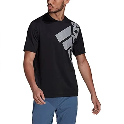 Image of adidas Men&#039;s T365 Bos Tee T Shirt, Black/White, M