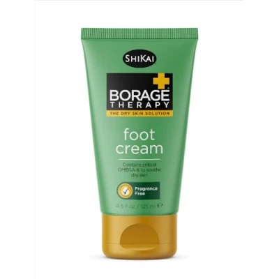 Image of Shikai Borage Therapy Plant Based Dry Skin Foot Cream, Combat Dry, Cracked &amp; Flakey On Feet Lower Legs, Good For Caused By Diabetes, Non Greasy (Unscented, 4.2 Ounces)