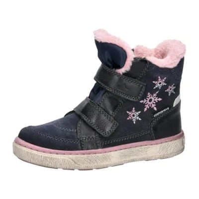 Image of Lico Sandrine V Snow Boot, Navy Pink, 1 UK Child