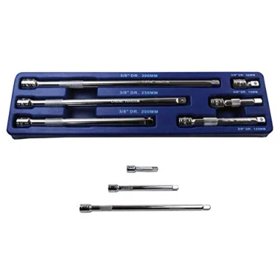 Image of US PRO Tools 6pc 3/8&quot; dr Extension Bars Socket, Sockets Bar Set New 4138