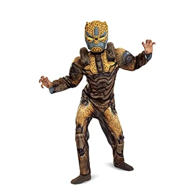 Image of DISGUISE Cheetor Costume for Kids, Transformers Kids Muscle Costume, Robot Suit, Character Dress Up Boys World Book Day Costumes Medium