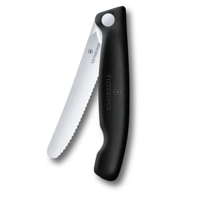 Image of Victorinox Swiss Classic Black 11cm Serrated Picnic Knife