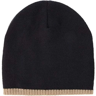 Image of Beechfield B44c Two Tone Pull On Beanie French Navy/Stone