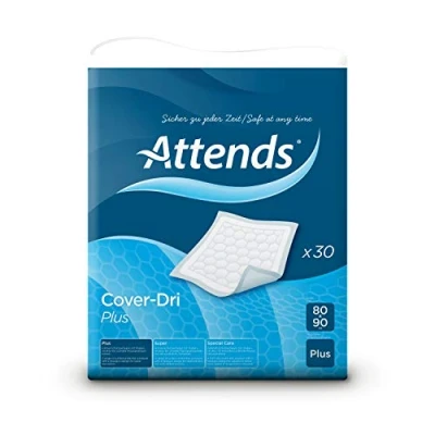 Image of ATTENDS Cover Dri Plus Mattress Protector Set 30 80 x 90 Pack of 2