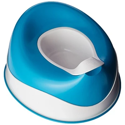 Image of Prince Lionheart Pottypod® Basix Potty Training Removeable Basin Splash Guard Slip Resistant Base Lightweight Comfortable Design Berry Blue