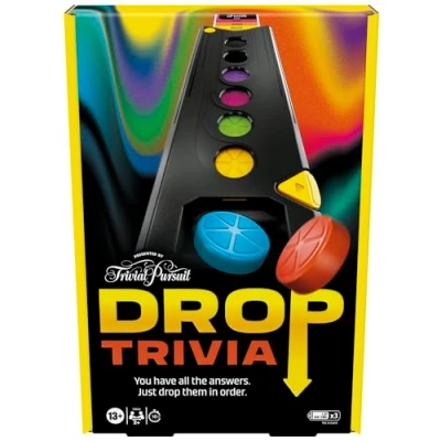 Image of Drop Trivia Game, Electronic Party Board Game from Trivial Pursuit English Version