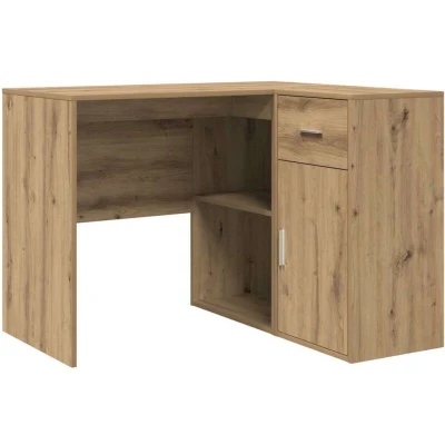 Image of vidaXL Corner Desk Artisan Oak 102x88x75 cm Engineered Wood