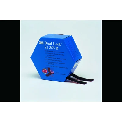 Image of 3M Reclosable Fastener SJ356D, Transparent, 25 mm x 5 m, 5.7 mm, Twin Pack