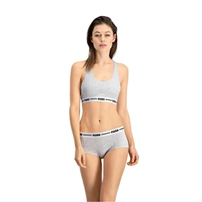 Image of PUMA Women&#039;s MINI SHORT, Grey/Grey, L (pack of 2)
