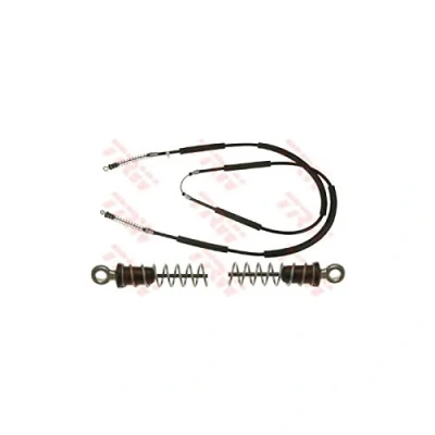 Image of 46517955 Brake Cable TRW GCH1846 2670, 1125, 1125mm Drum FIAT: Cinquecento, Seicento / 600 Hatchback